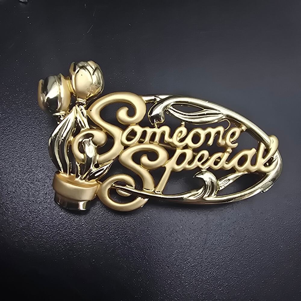 Danecraft Gold Tone Someone Special Brooch Appreciation Gift